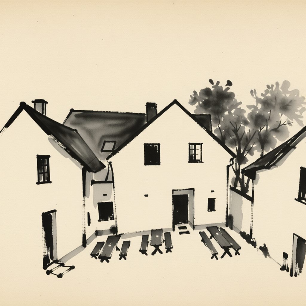 Ilustrační kresba: Pension Florián