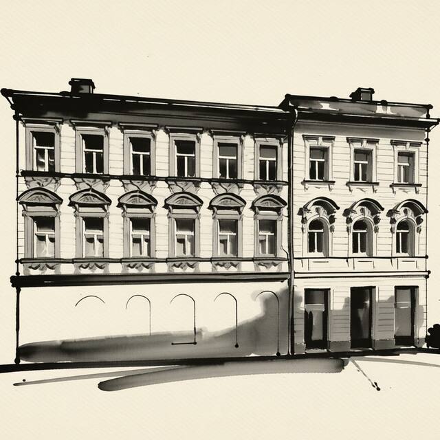 Ilustrační kresba: The Republic Apartmány