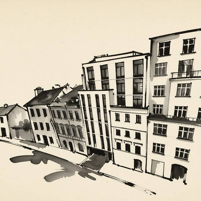 Ilustrační kresba: Apartmán Soukenická