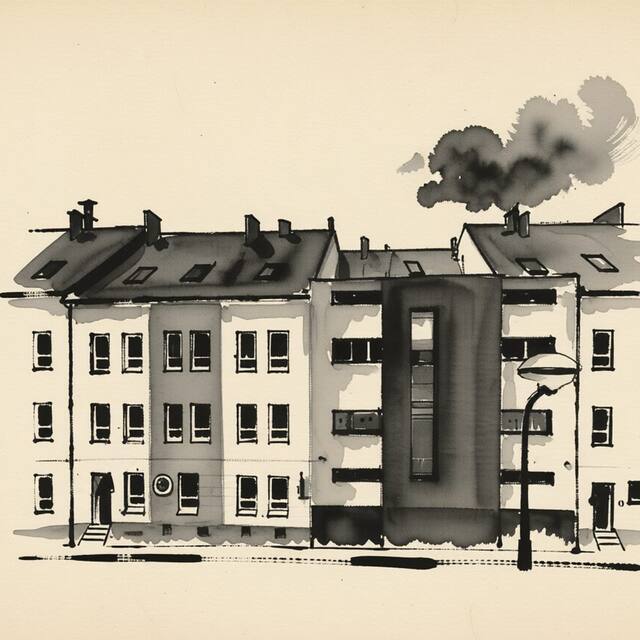 Ilustrační kresba: Penzion malých pivovarů