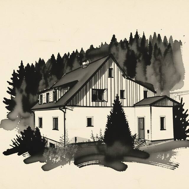 Ilustrační kresba: Apartmany Pod Strání