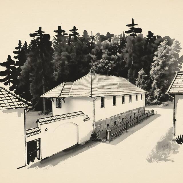 Ilustrační kresba: Zevlův mlýn